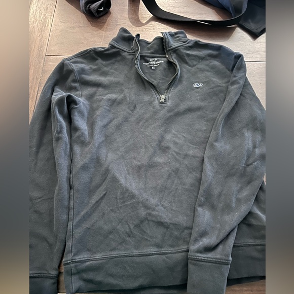 Vineyard vine 3/4 zip pullover. Adult XS. Perfect condition! Black - Picture 2 of 2
